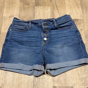 a.n.a Dark Blue Jean Shorts